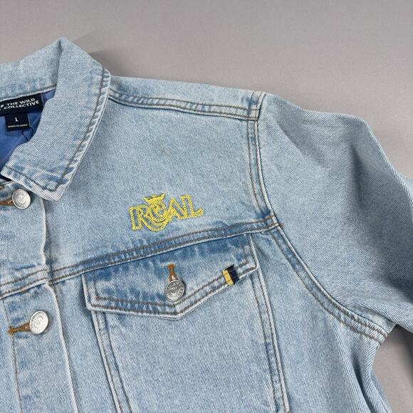 The Wild Collective Real Salt Lake MLS Women’s Denim Jacket Size Large NWT - Picture 4 of 16